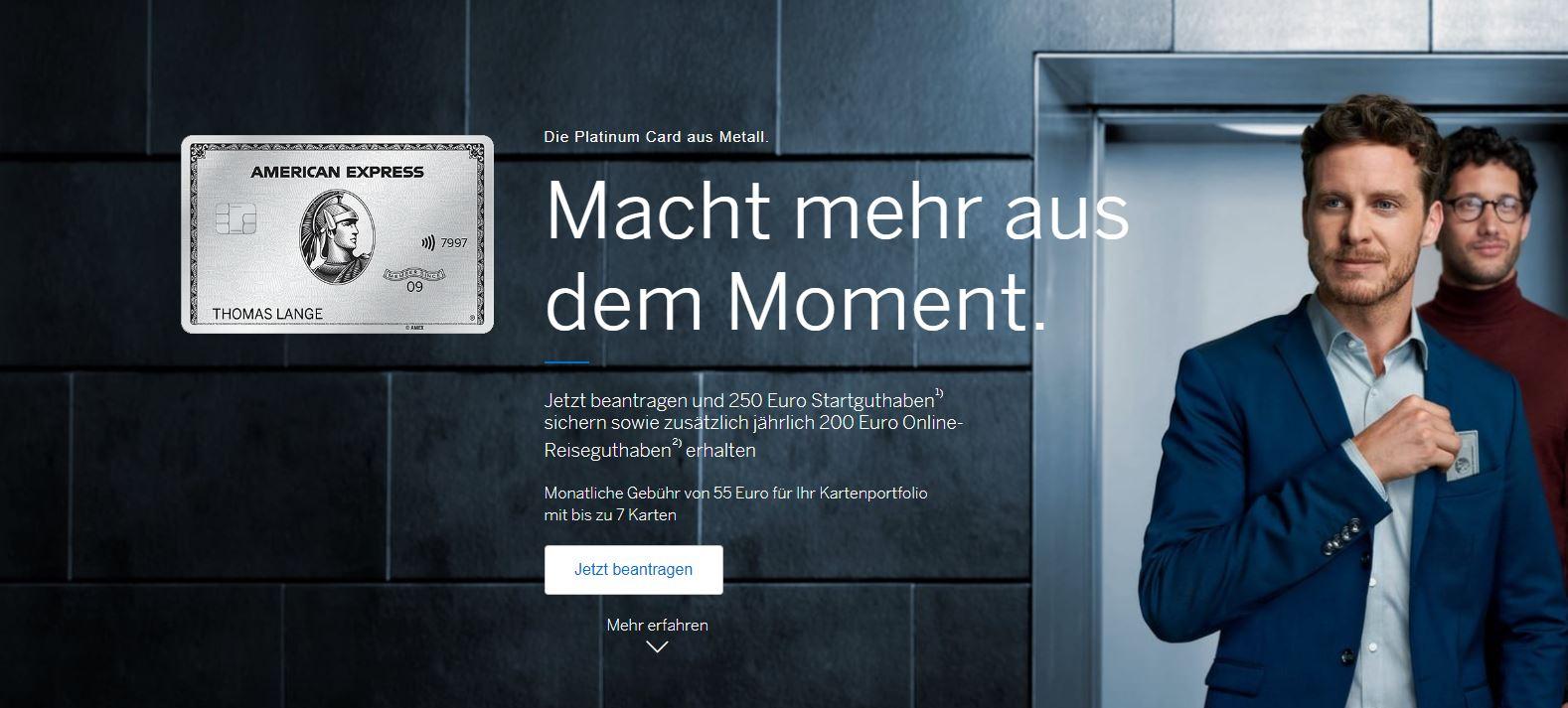American Express Platinum Test 07/2021 » 500€ Bonus ...